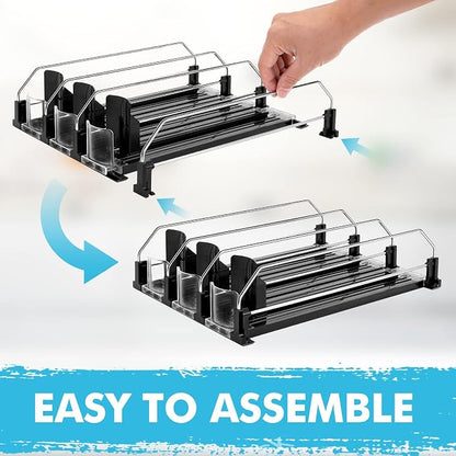 Drink Dispenser for Refrigerator, Self-Pushing Soda Can Organizer for Fridge - Image 7
