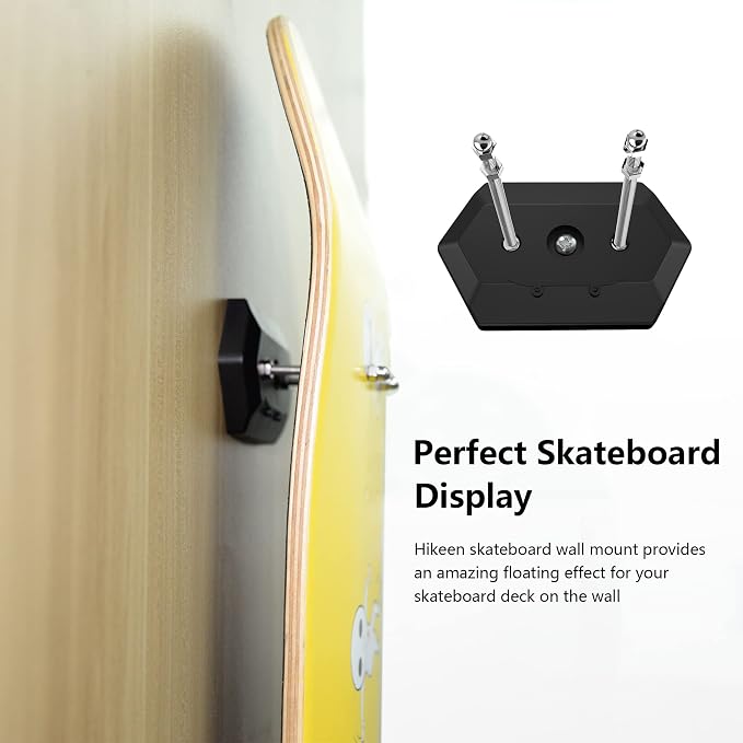 Hikeen Skateboard Wall Mount Skateboard Hanger - Image 2