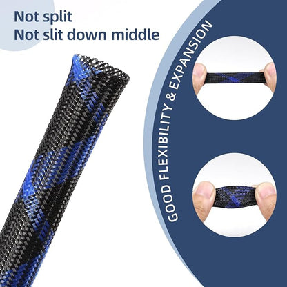 Expandable Braided Sleeving, PET Automotive Wire Loom, Flexible Cable Management - Image 3