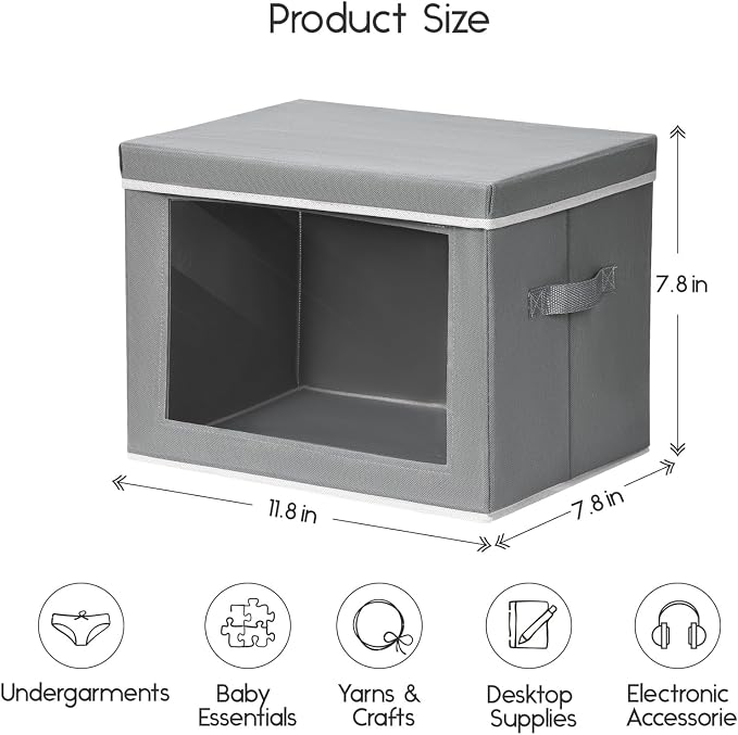 Homsorout Storage Bins with Lids - Image 2