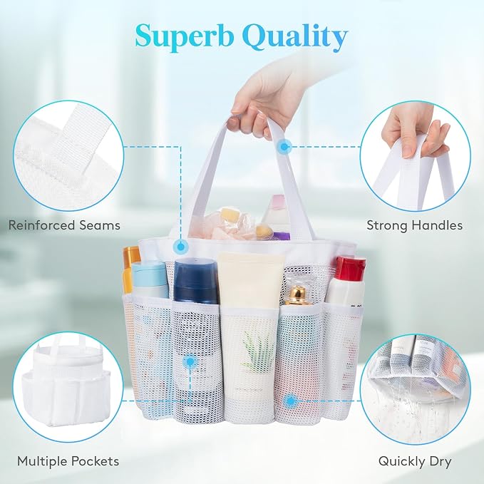 Lifewit Mesh Shower Caddy Portable - Image 5