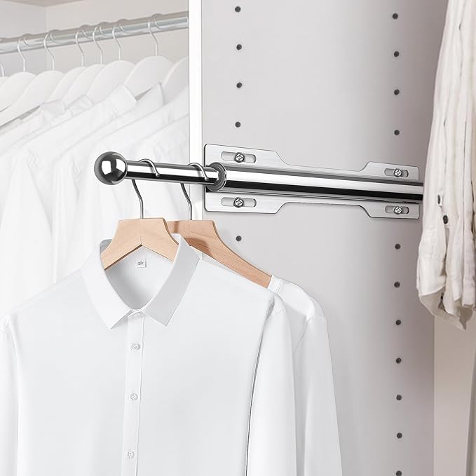 FIRJOY 12" Valet Rod for Closet Pull Out by FIRJOY