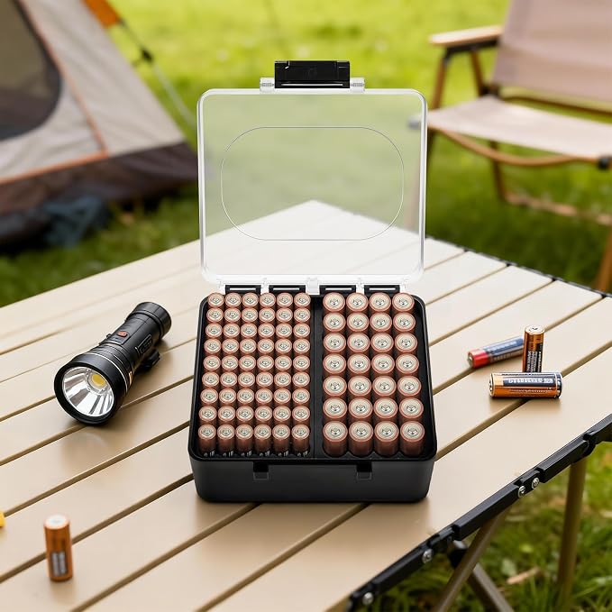 FULLCASE Battery Storage Organizer Box, Holder Container - Image 7