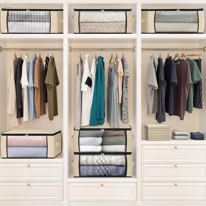 Fab totes 35L Closet Organizers and Storage, Foldable Under Bed Storage - Image 7