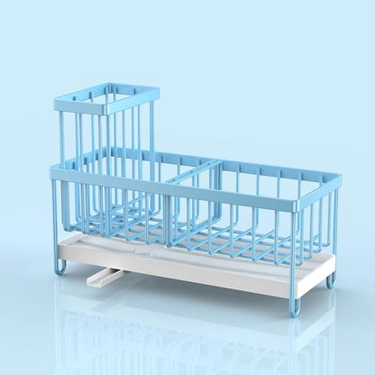 Cisily Blue Sponge Holder for Kitchen Sink, Sink Caddy Organizer - Image 6