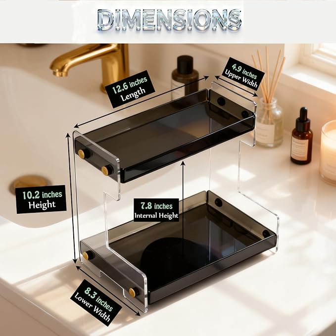 NEWRAIN 2-Tier Bathroom Organizer Countertop - Image 6