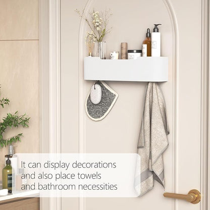 Coat Rack Wall Mount with Hidden Hooks Modern Key Holder Wood Entryway Hook - Image 6
