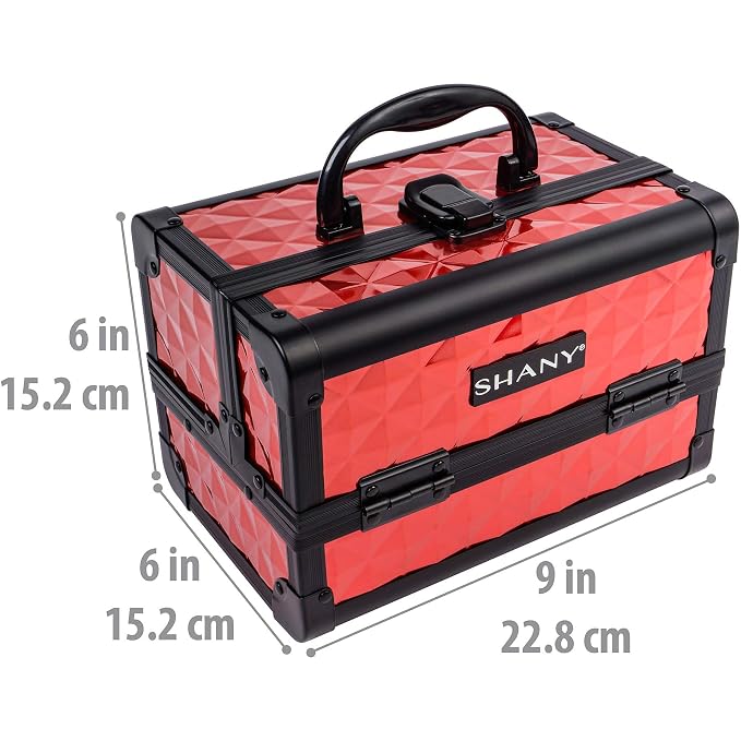 SHANY Chic Makeup Train Case Cosmetic Box Portable Makeup Case Cosmetics Beauty - Image 4