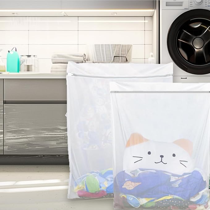 Kimmama Laundry Mesh Wash Bags, Extra Large Mesh Laundry Bag, 24 x 43" | - Image 6