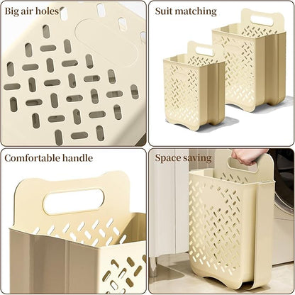 Laundry Basket Hamper, Hanging Wall Collapsible Laundry - Image 4