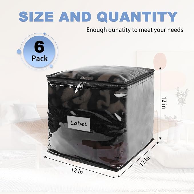Clear Zippered Storage Bags Plastic Sweater Storage Bags - Image 2