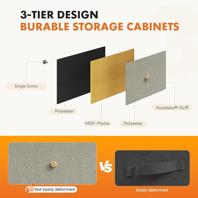 Sweetcrispy 8 Drawer Dresser for Bedroom Tall, Organizer Storage Drawers | - Image 6