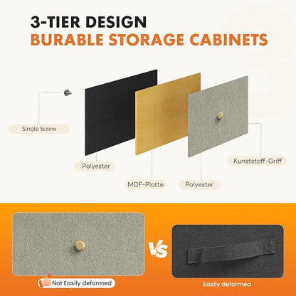 Sweetcrispy 8 Drawer Dresser for Bedroom Tall, Organizer Storage Drawers | - Image 6