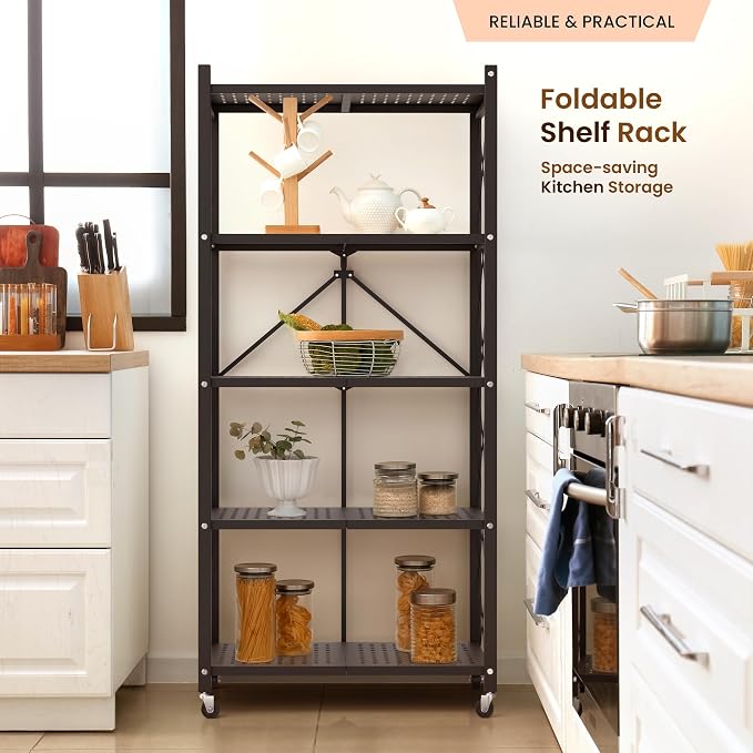 Our Modern Space 5-Tier Foldable Storage Shelf - Image 7