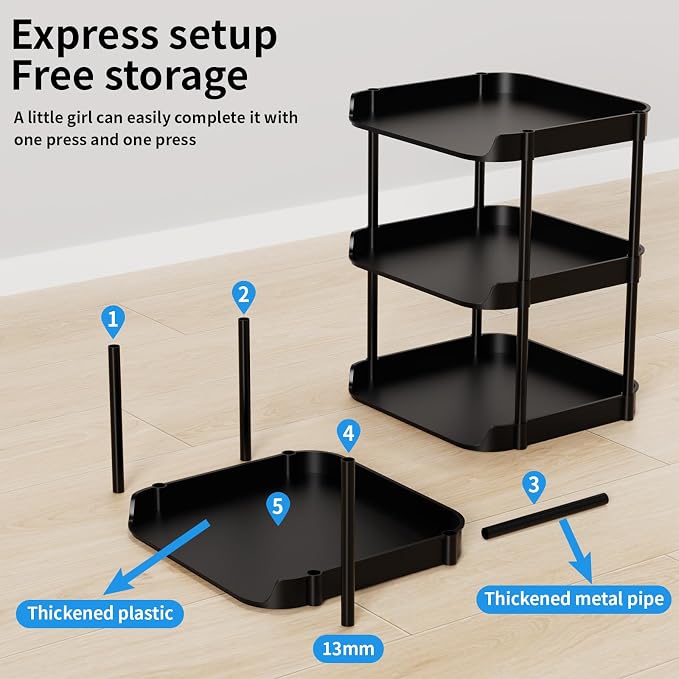 6 Tier Vertical Narrow Shoe Rack, Stackable Tall Skinny Shoerack, Compact - Image 5