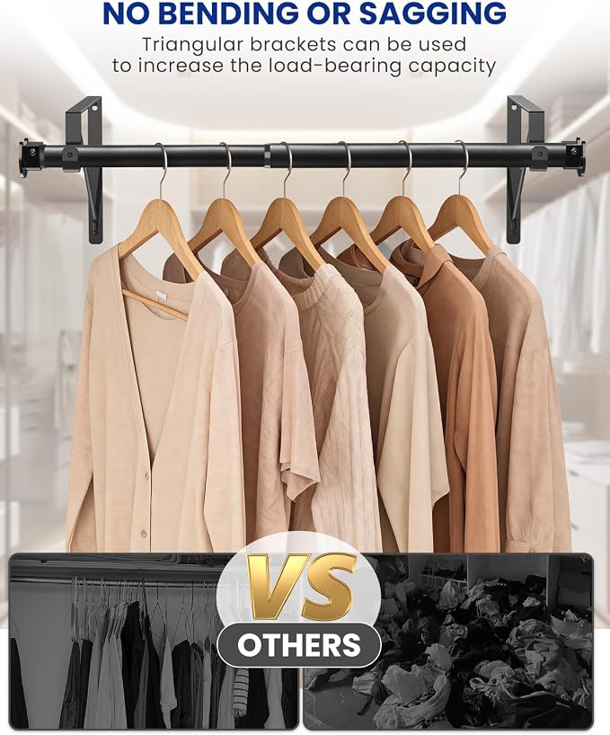 Closet Rods for Hanging Clothes - Image 5