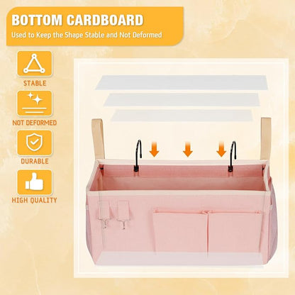Lilithye Bedside Caddy Bedside Organizer Bedside Storage Caddy - Image 6