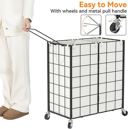 WOWLIVE Double Laundry Hamper - Image 5