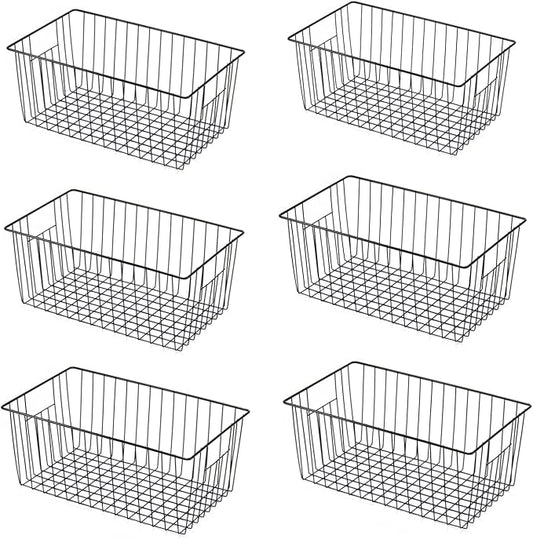 Upright Freezer Organizer Bins， Freezer Baskets by lonpute