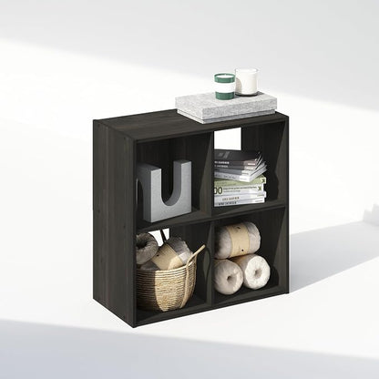 Furinno PELLI Book Shelf, 4-Cube Bookshelf, Cube Storage Organizer Bookcase - Image 5