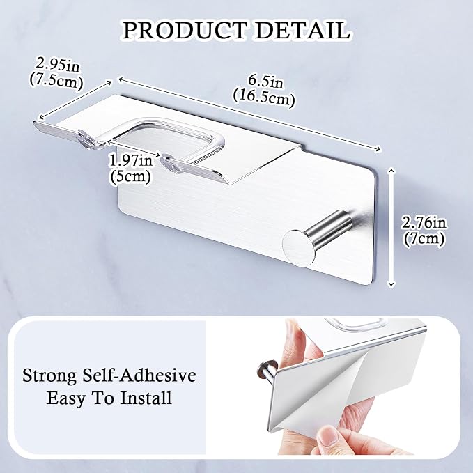 Hair Dryer Holder Wall Mount, Blow Dryer Holder - Image 3