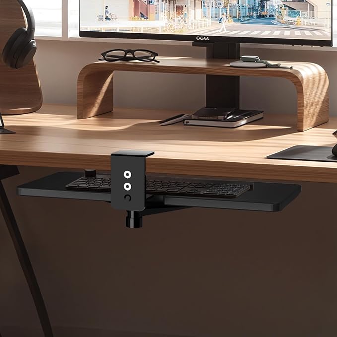 Large Under Desk Rotatable Computer Keyboard and Mouse Tray, 23 x 10 inch Extra - Image 8