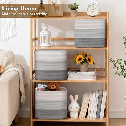 15×13 Inch Storage Cubes, 3 Pack Cube Storage Bins - Image 3