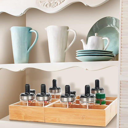 Fabsome Bathroom Drawer Organizer, Bamboo Box Bin - Image 6