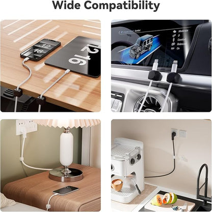 Rotatable Cord Organizer, Enhanced Spring Cable Clips, Strong Adhesive Cable - Image 7