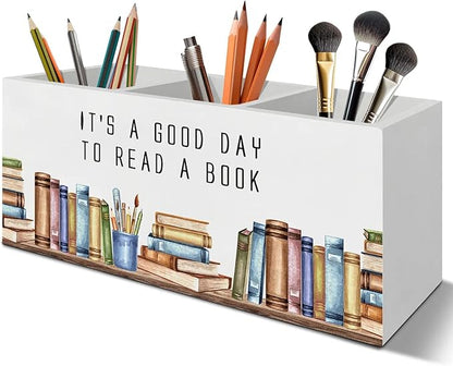 Book Lover Gifts Pen Pencil Holder Organizer by Unknown