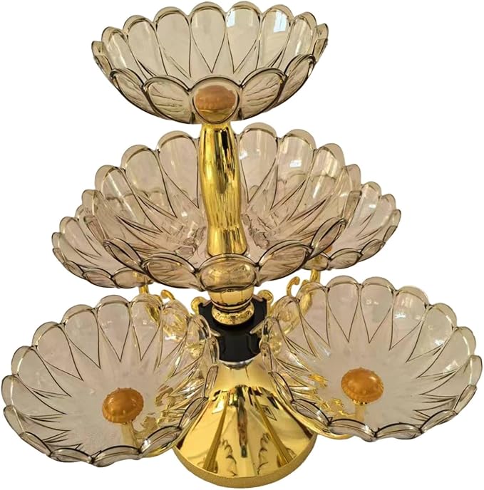 Flower Shape Appetizer Platter Divided Serving Dishes Fruit Bowl Dried Fruit - Image 2
