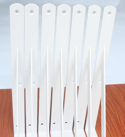 16 Pack L12 x H 8" White Heavy Duty Shelf Brackets - Image 6
