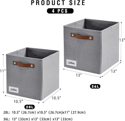 Collapsible Fabric Storage Cube Bins - Image 2