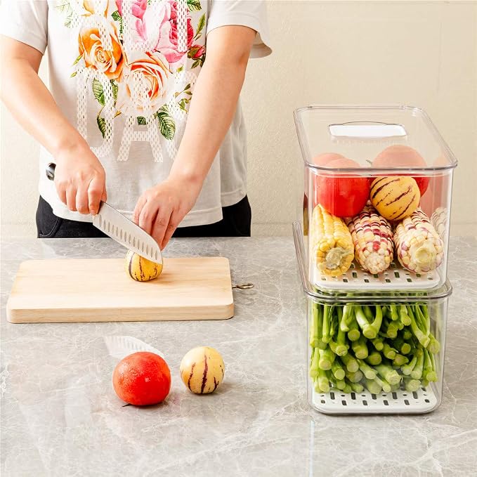 SANNO Produce Saver Refrigerator Organizer Bins - Image 2