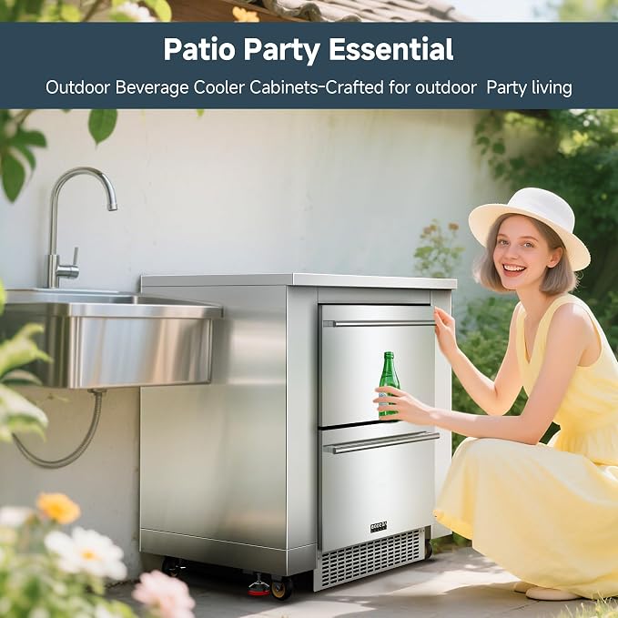 BODEGA 24Inch Stainless-Steel Outdoor Kitchen Cabinet - Image 3