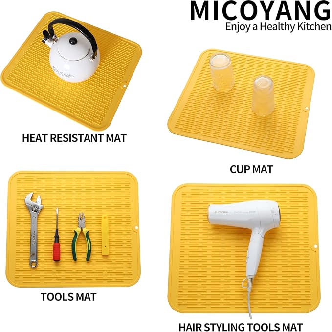 Silicone Dish Drying Mat for Multiple Usage, Easy clean, Eco-friendly, - Image 3