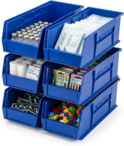 Quantum Storage QUS238 Heavy-Duty Stackable Plastic Storage Bins - Image 2