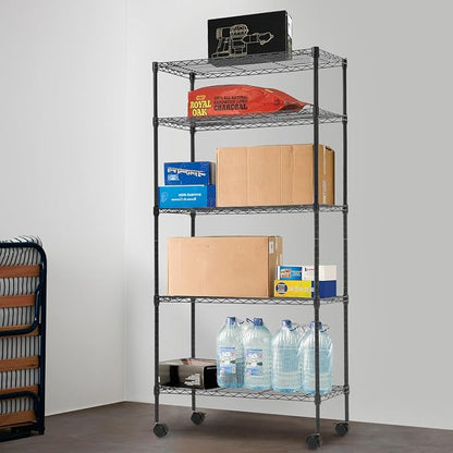 BestOffice 14"x30"x60" Commercial Storage Shelves Heavy Duty Shelving 5 Tier - Image 8