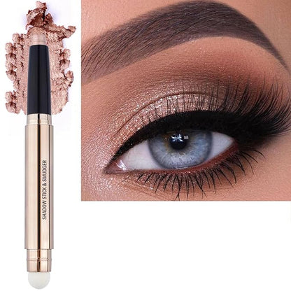 Rose Gold Eyeshadow Stick Makeup, Highlighter Matte Cream Eye Shadow Pencil by SAUBZEAN