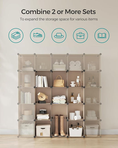 SONGMICS Cube Storage Organizer, Book Shelf, Closet Organizers and Storage - Image 5