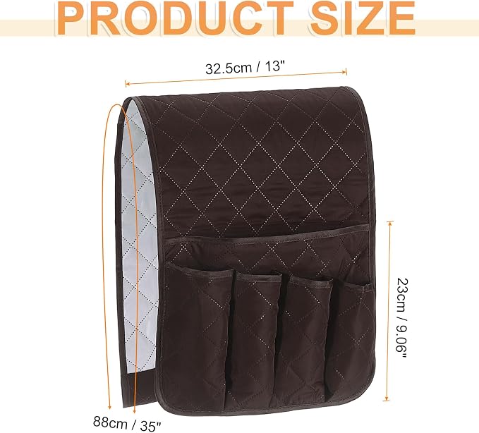 uxcell 1 Pcs Recliner Armchair Caddy, Couch Armrest Organizer - Image 2