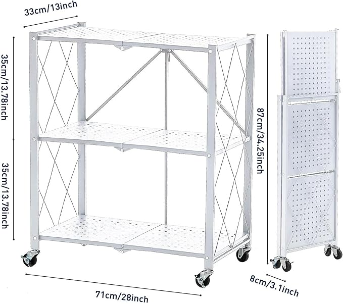 BRIAN & DANY 3-Tier Foldable Storage Shelves - Image 3