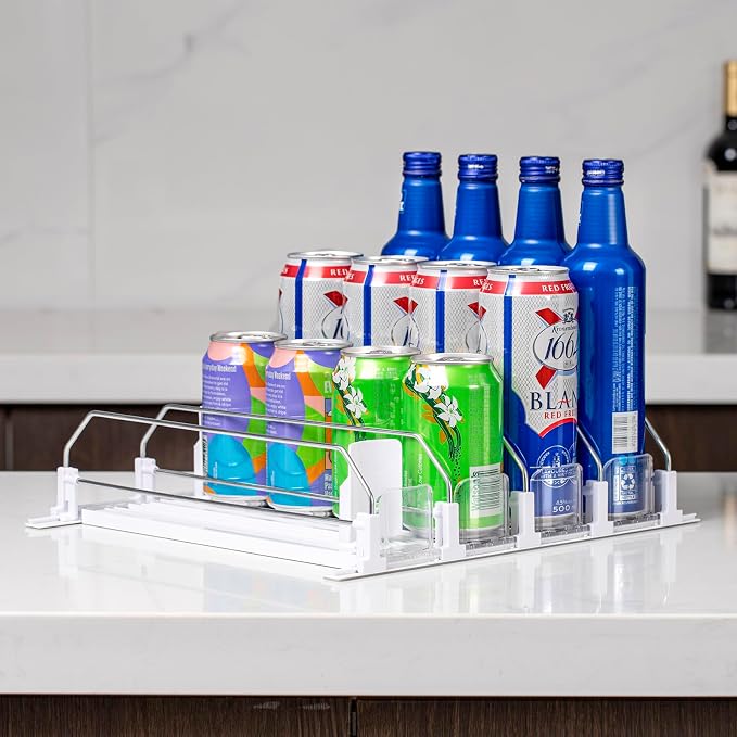 Rula Drink Organizer for Fridge, Self-Pushing Soda Can Dispenser for Mini - Image 5