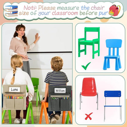 gisgfim 12 Pcs Small Chair Pockets - Image 6