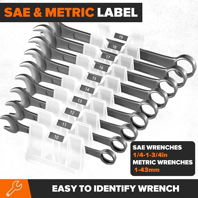 40PCS Modular Wrench Organizer Wrench Holder - Image 2