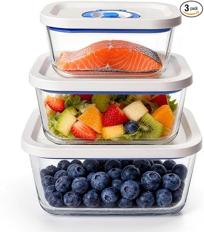Vacuum Seal Borosilicate Glass Containers by PARAPOINT