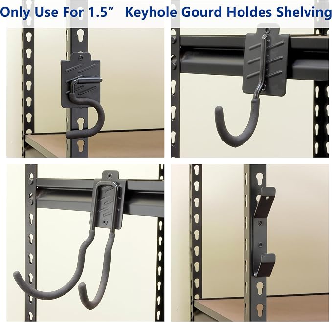 Wallmaster Boltless Shelving Hook Organizer Kit, Garage Heavy Duty Tool Storage - Image 3