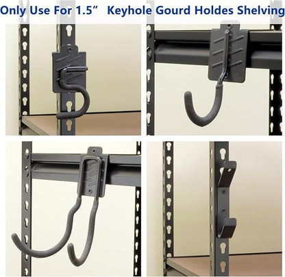 Wallmaster Boltless Shelving Hook Organizer Kit, Garage Heavy Duty Tool Storage - Image 3