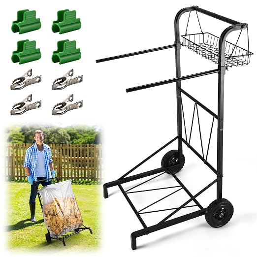 CAROD Upgraded Trash Bag Holder Cart by CAROD
