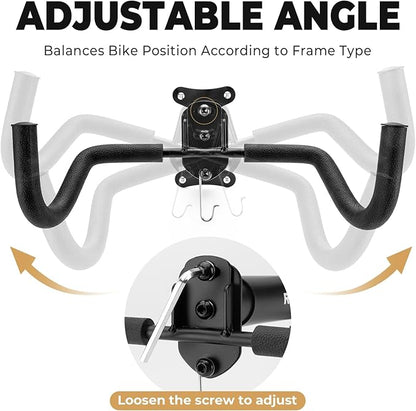 ROCKBROS Horizontal Bike Wall Mount, Adjustable Wall Bike Mount Hanger - Image 3